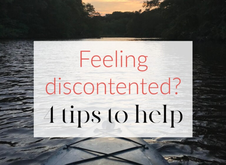 4 ways to feel contented